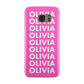 Personalised Pink Names Samsung Galaxy Case