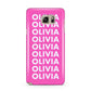 Personalised Pink Names Samsung Galaxy Note 5 Case