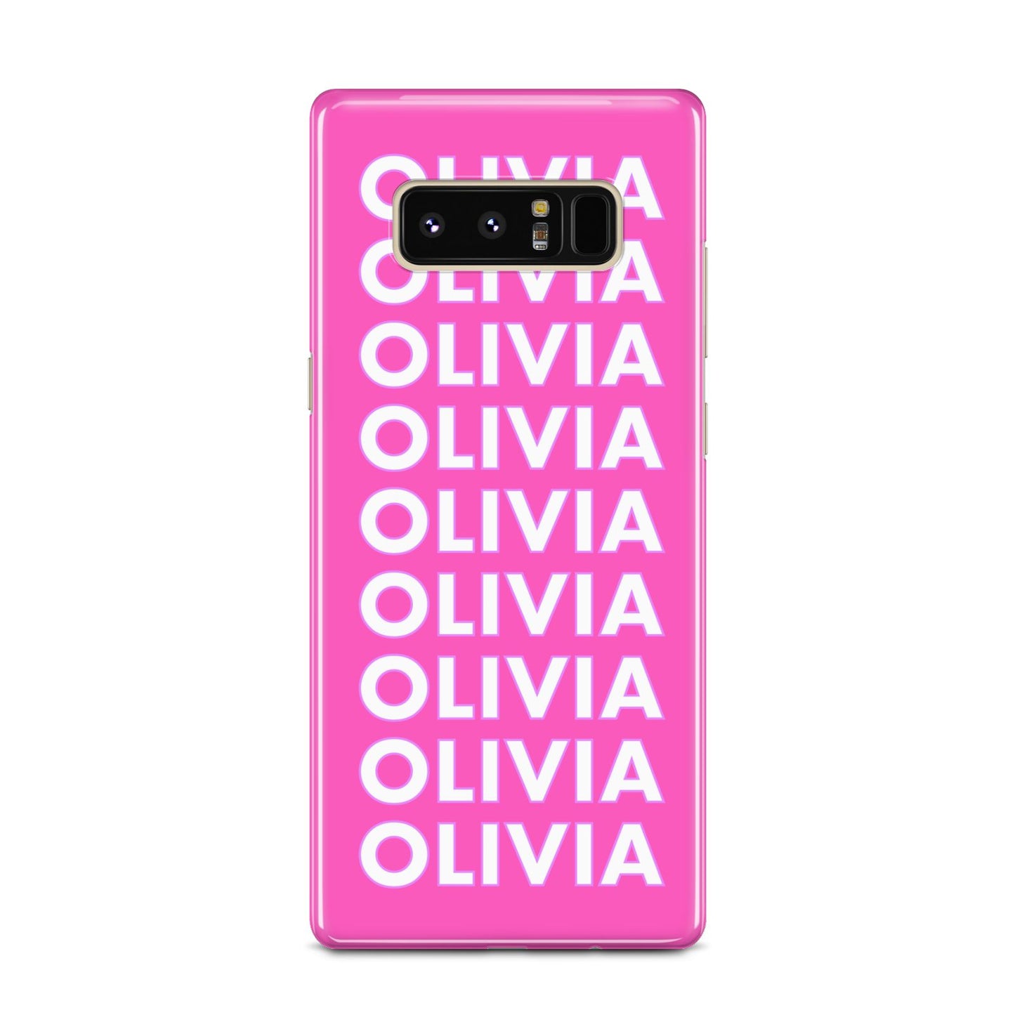Personalised Pink Names Samsung Galaxy Note 8 Case