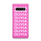 Personalised Pink Names Samsung Galaxy S10 Plus Case