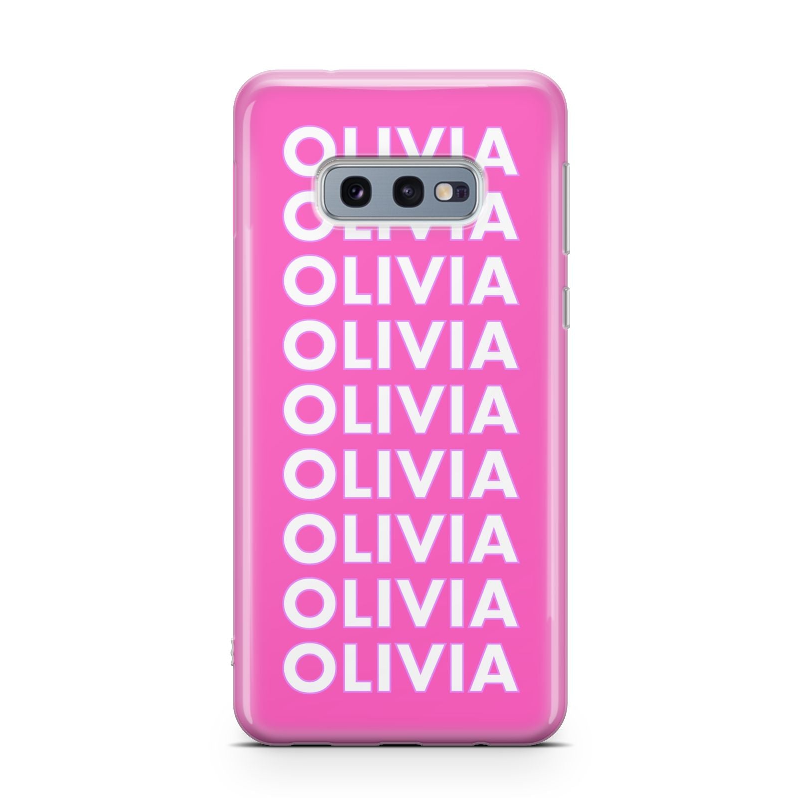 Personalised Pink Names Samsung Galaxy S10E Case