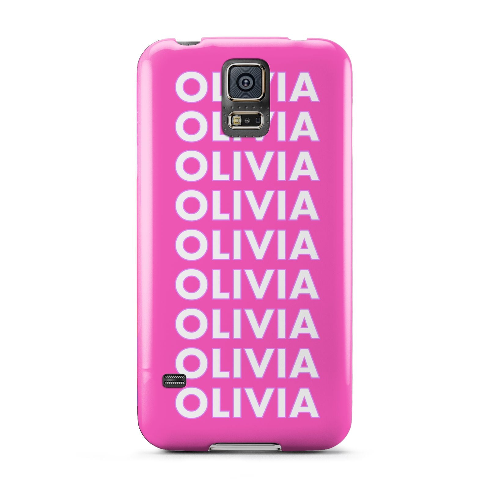 Personalised Pink Names Samsung Galaxy S5 Case