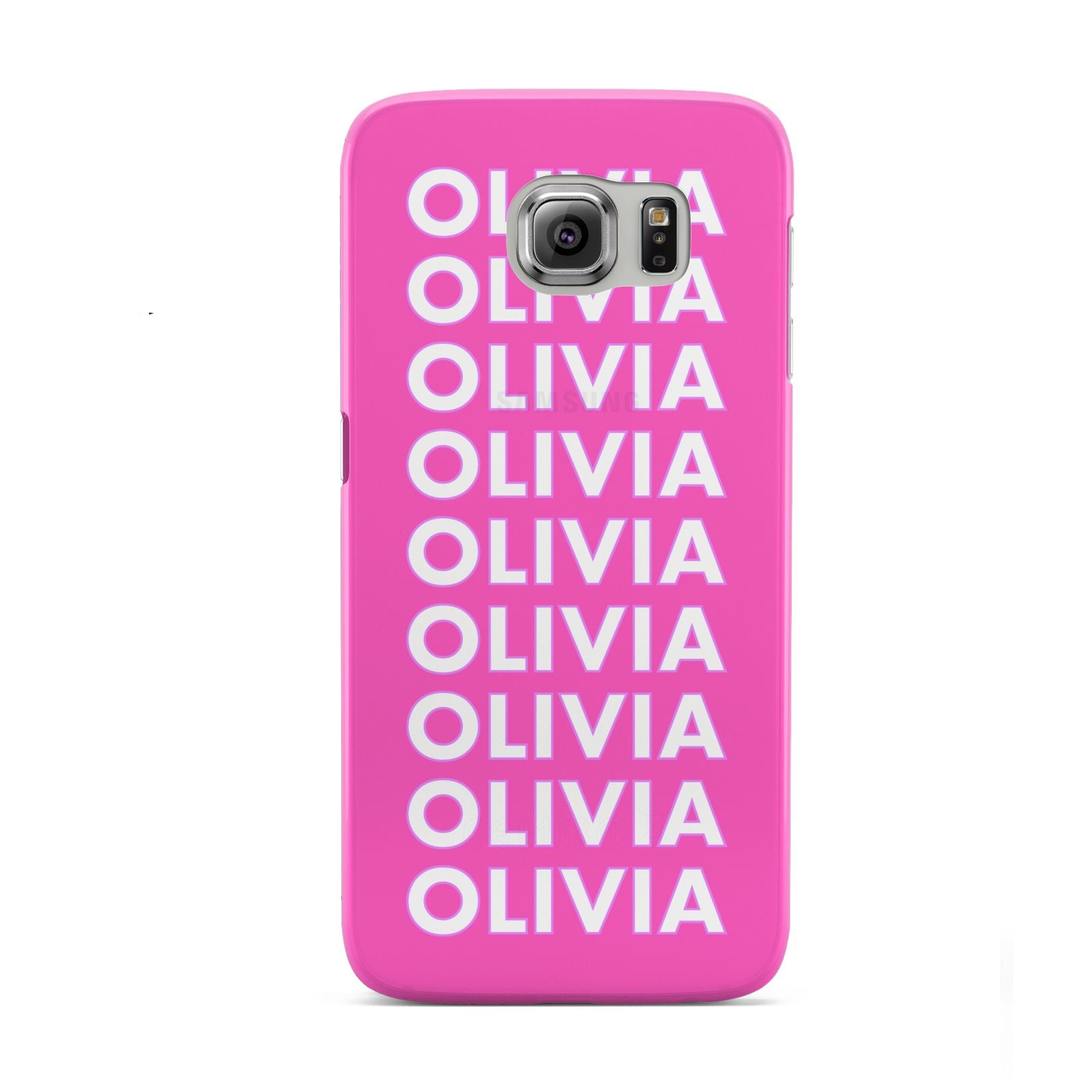 Personalised Pink Names Samsung Galaxy S6 Case