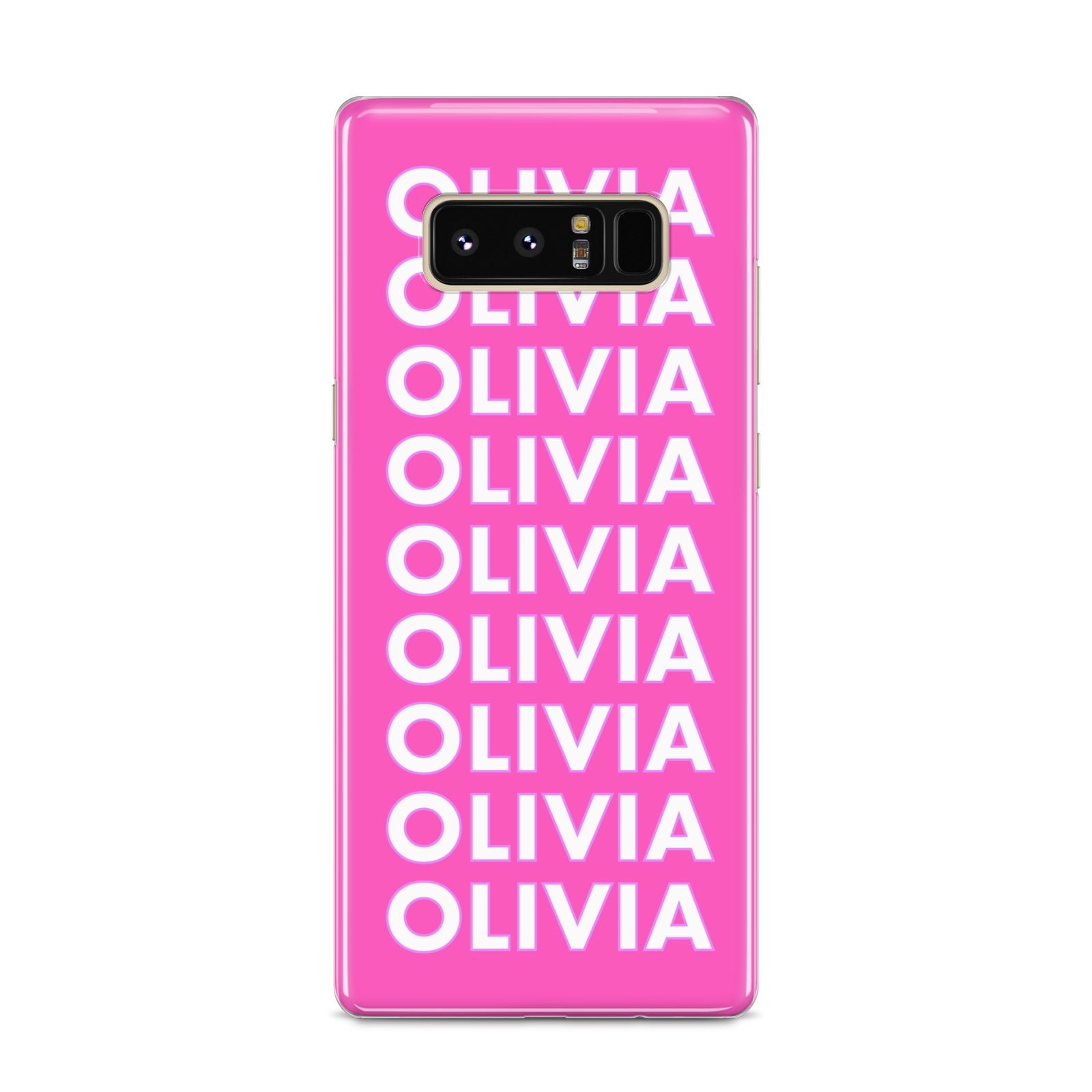 Personalised Pink Names Samsung Galaxy S8 Case