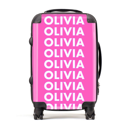 Personalised Pink Names Suitcase