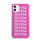 Personalised Pink Names iPhone 11 3D Snap Case