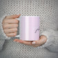 Personalised Pink Outline Name 10oz Mug Alternative Image 5