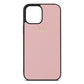 Personalised Pink Pebble Leather iPhone 12 Pro Max Case