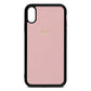 Personalised Pink Pebble Leather iPhone Xr Case