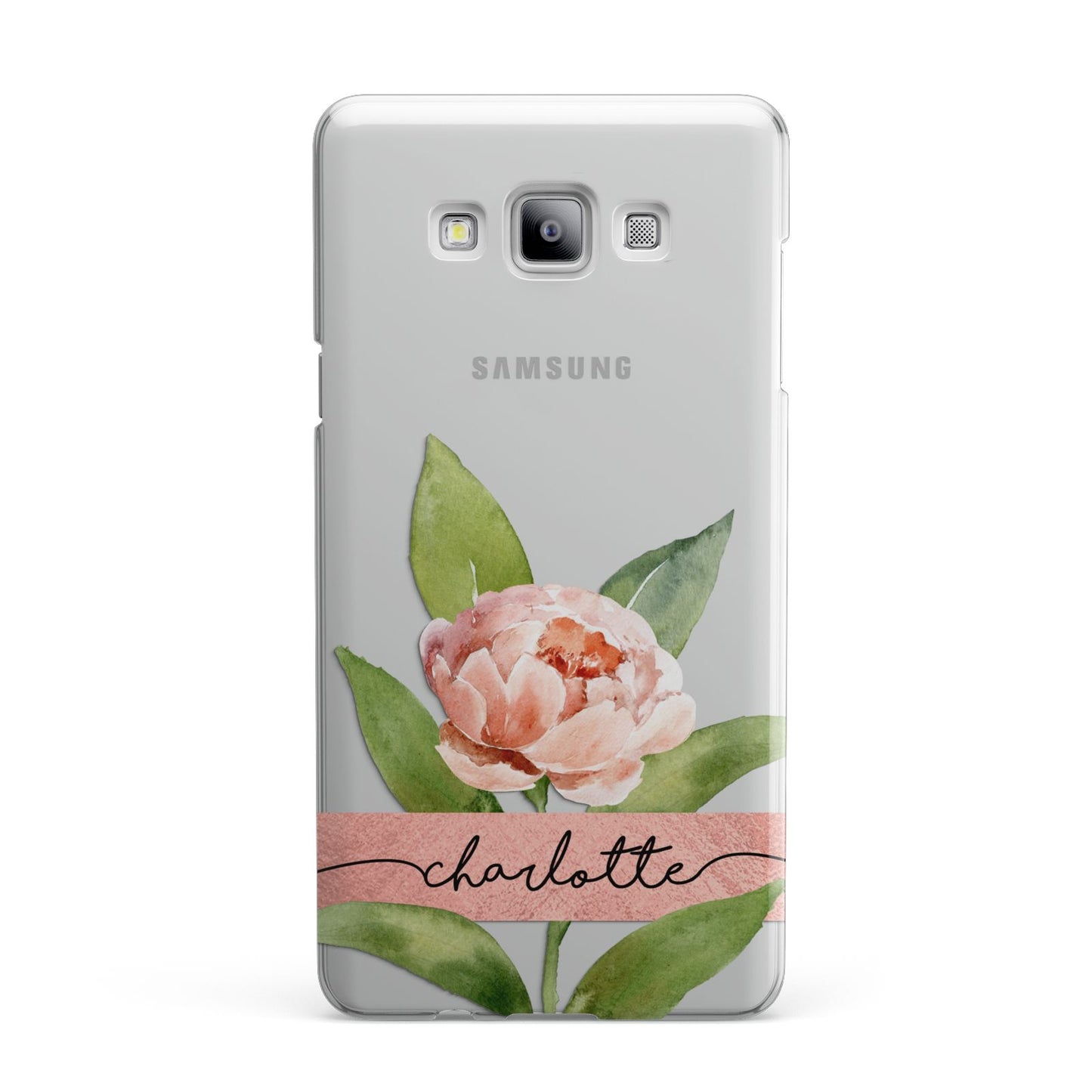 Personalised Pink Peony Samsung Galaxy A7 2015 Case