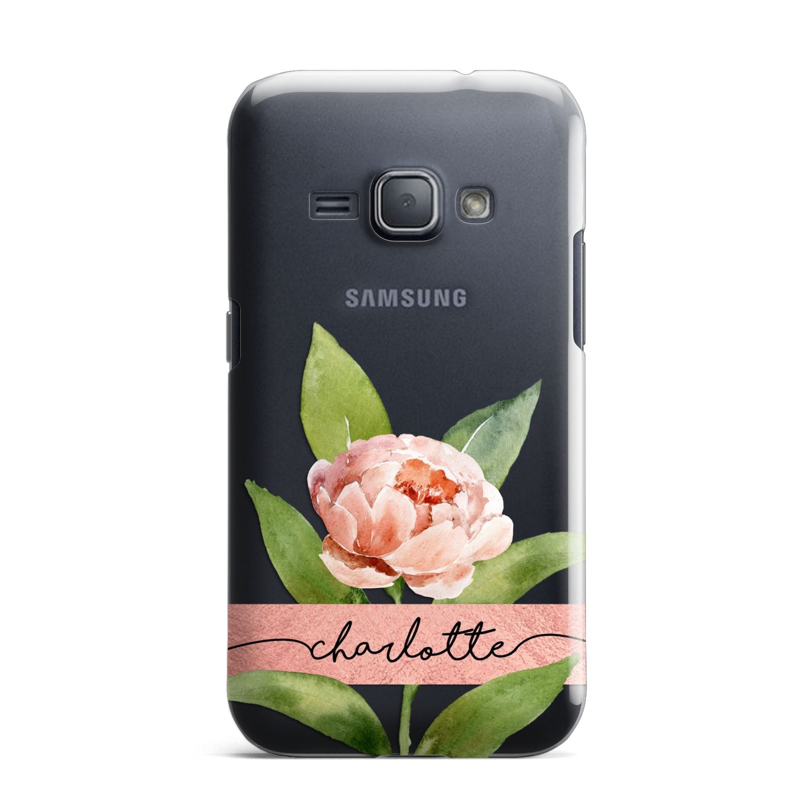 Personalised Pink Peony Samsung Galaxy J1 2016 Case