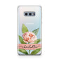 Personalised Pink Peony Samsung Galaxy S10E Case