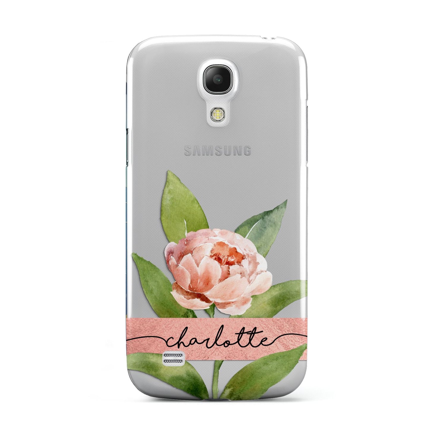 Personalised Pink Peony Samsung Galaxy S4 Mini Case
