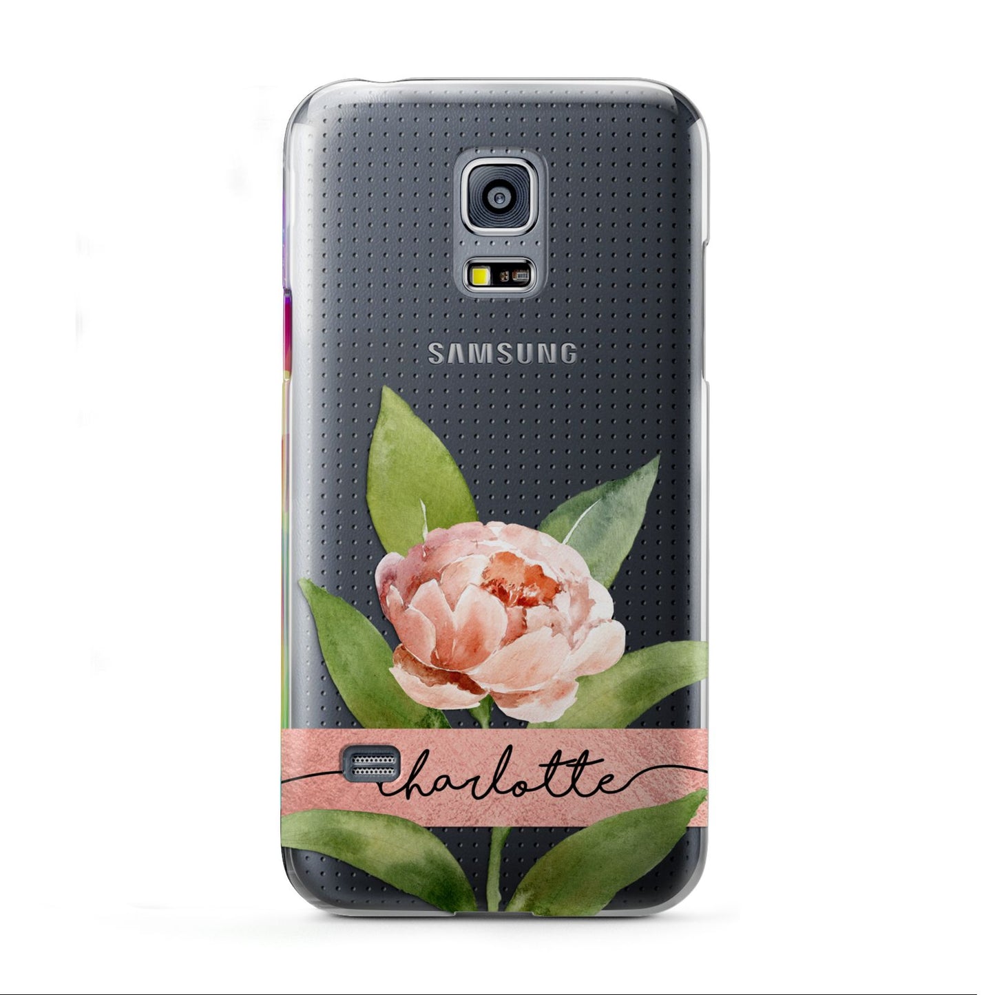 Personalised Pink Peony Samsung Galaxy S5 Mini Case