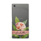 Personalised Pink Peony Sony Xperia Case