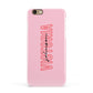 Personalised Pink Red Names Apple iPhone 6 3D Snap Case