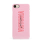 Personalised Pink Red Names Apple iPhone 7 8 3D Snap Case