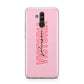 Personalised Pink Red Names Huawei Mate 20 Lite