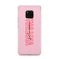 Personalised Pink Red Names Huawei Mate 20 Pro Phone Case