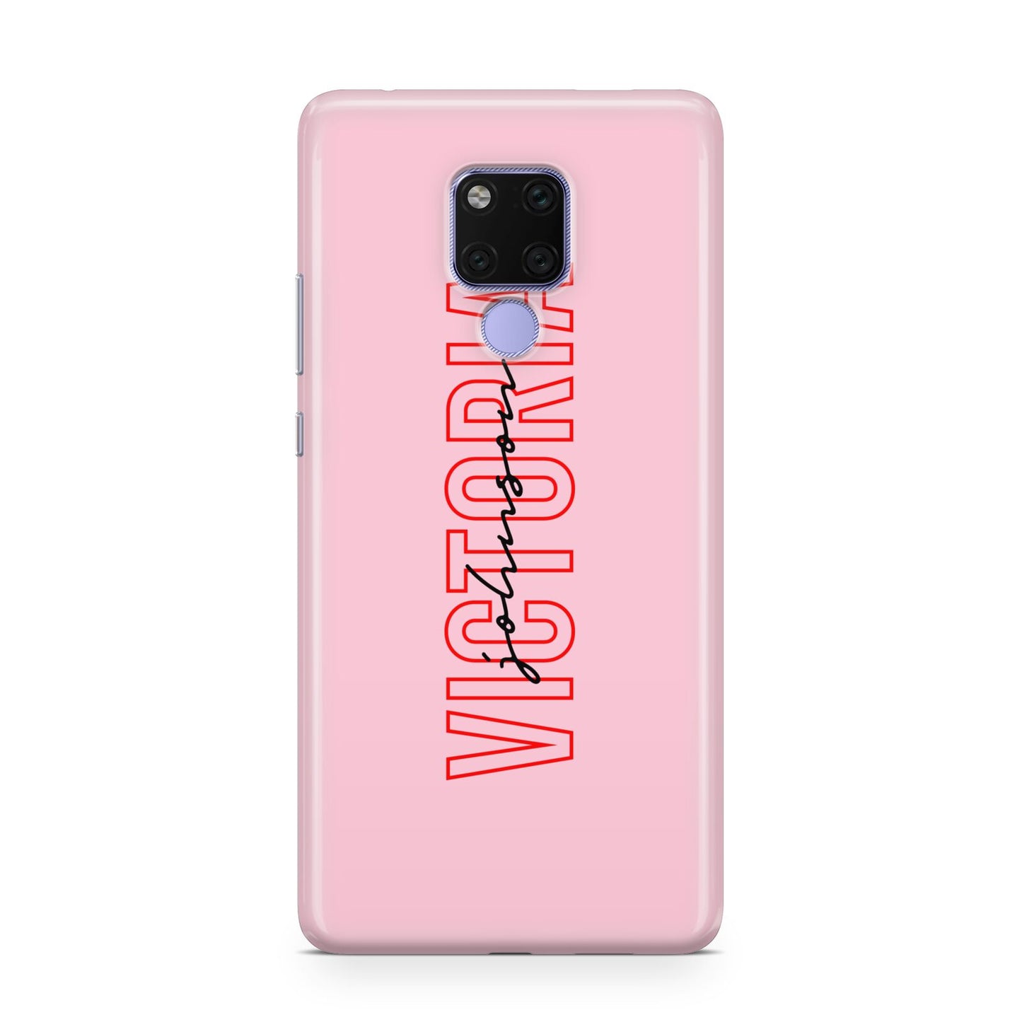 Personalised Pink Red Names Huawei Mate 20X Phone Case