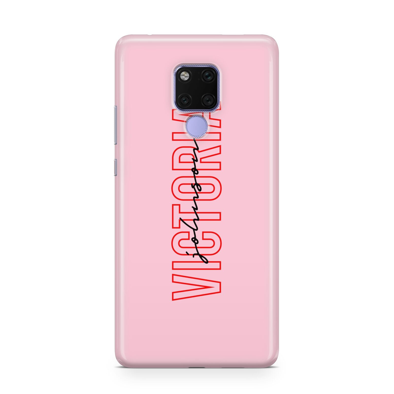 Personalised Pink Red Names Huawei Mate 20X Phone Case
