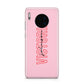 Personalised Pink Red Names Huawei Mate 30