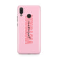 Personalised Pink Red Names Huawei Nova 3 Phone Case
