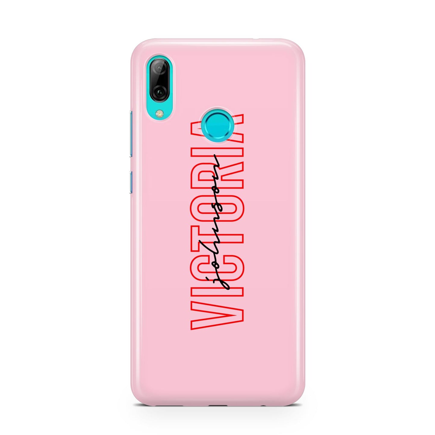 Personalised Pink Red Names Huawei P Smart 2019 Case