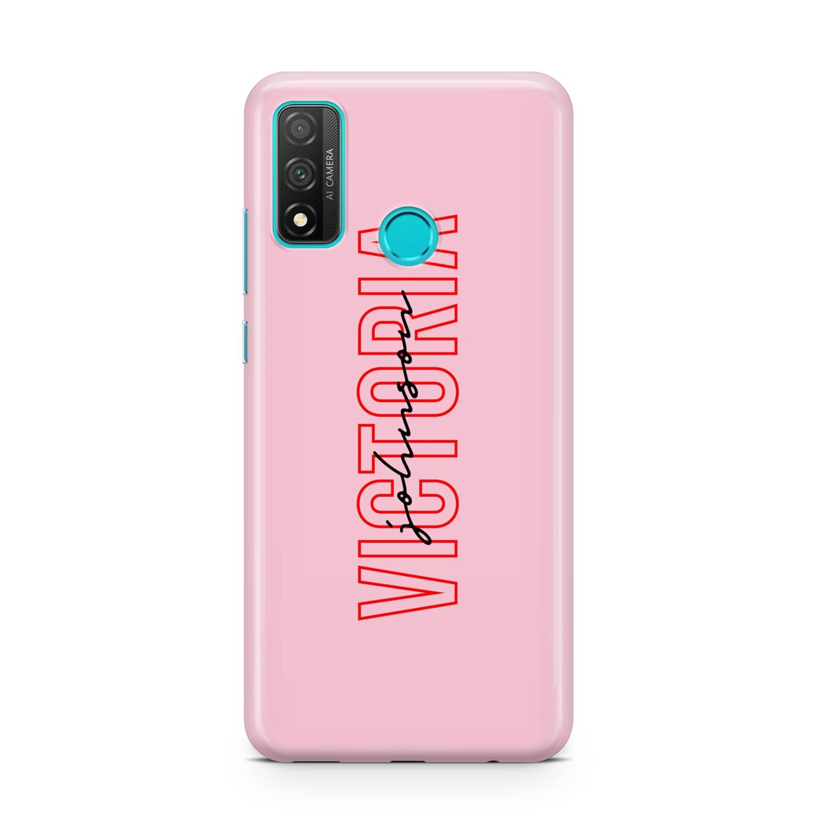 Personalised Pink Red Names Huawei P Smart 2020