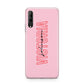 Personalised Pink Red Names Huawei P Smart Pro 2019