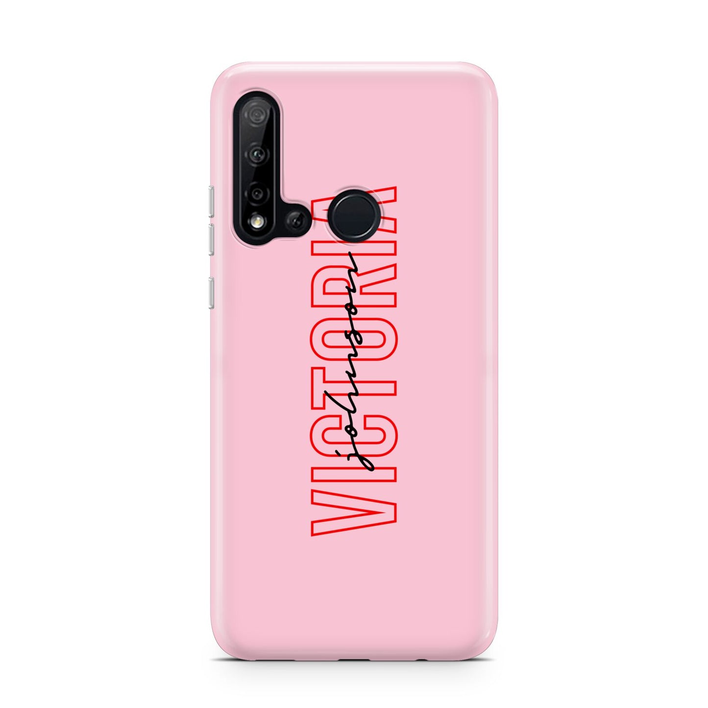 Personalised Pink Red Names Huawei P20 Lite 5G Phone Case