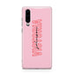 Personalised Pink Red Names Huawei P30 Phone Case