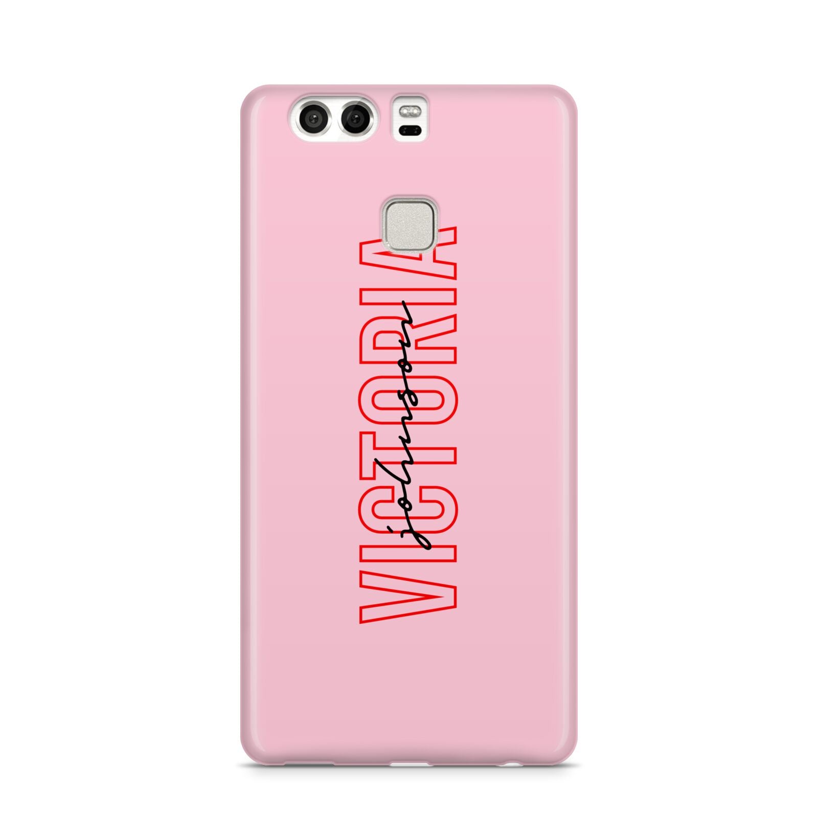 Personalised Pink Red Names Huawei P9 Case