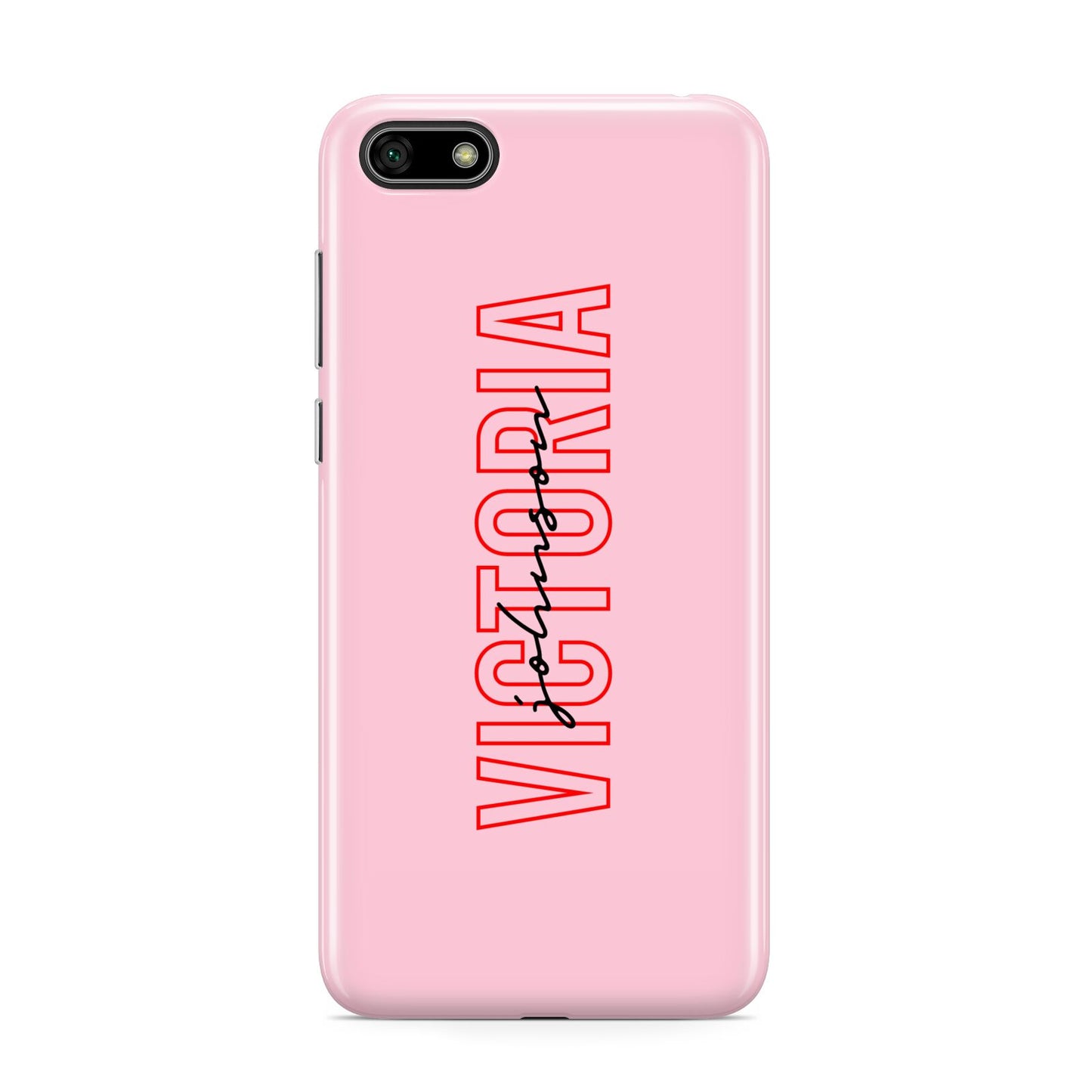 Personalised Pink Red Names Huawei Y5 Prime 2018 Phone Case