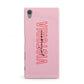 Personalised Pink Red Names Sony Xperia Case