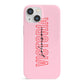 Personalised Pink Red Names iPhone 13 Mini Full Wrap 3D Snap Case