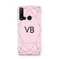 Personalised Pink Rose Gold Initials Geometric Huawei P20 Lite 5G Phone Case