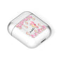 Personalised Pink Seahorse AirPods Case Laid Flat