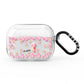 Personalised Pink Seahorse AirPods Pro Clear Case