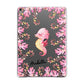 Personalised Pink Seahorse Apple iPad Grey Case