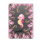 Personalised Pink Seahorse Apple iPad Grey Case