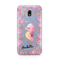 Personalised Pink Seahorse Samsung Galaxy J3 2017 Case