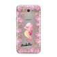 Personalised Pink Seahorse Samsung Galaxy J7 2017 Case