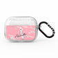 Personalised Pink Silver AirPods Pro Glitter Case