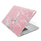 Personalised Pink Silver Apple MacBook Case Side View