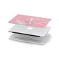Personalised Pink Silver Apple MacBook Case in Detail