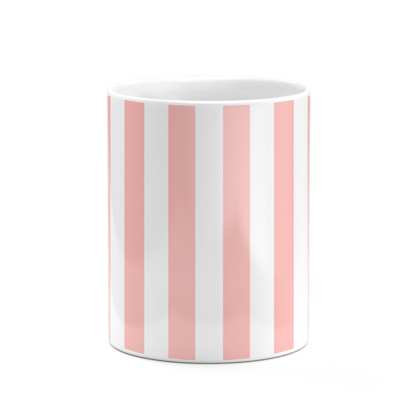 Personalised Pink Striped Initial 10oz Mug Alternative Image 7