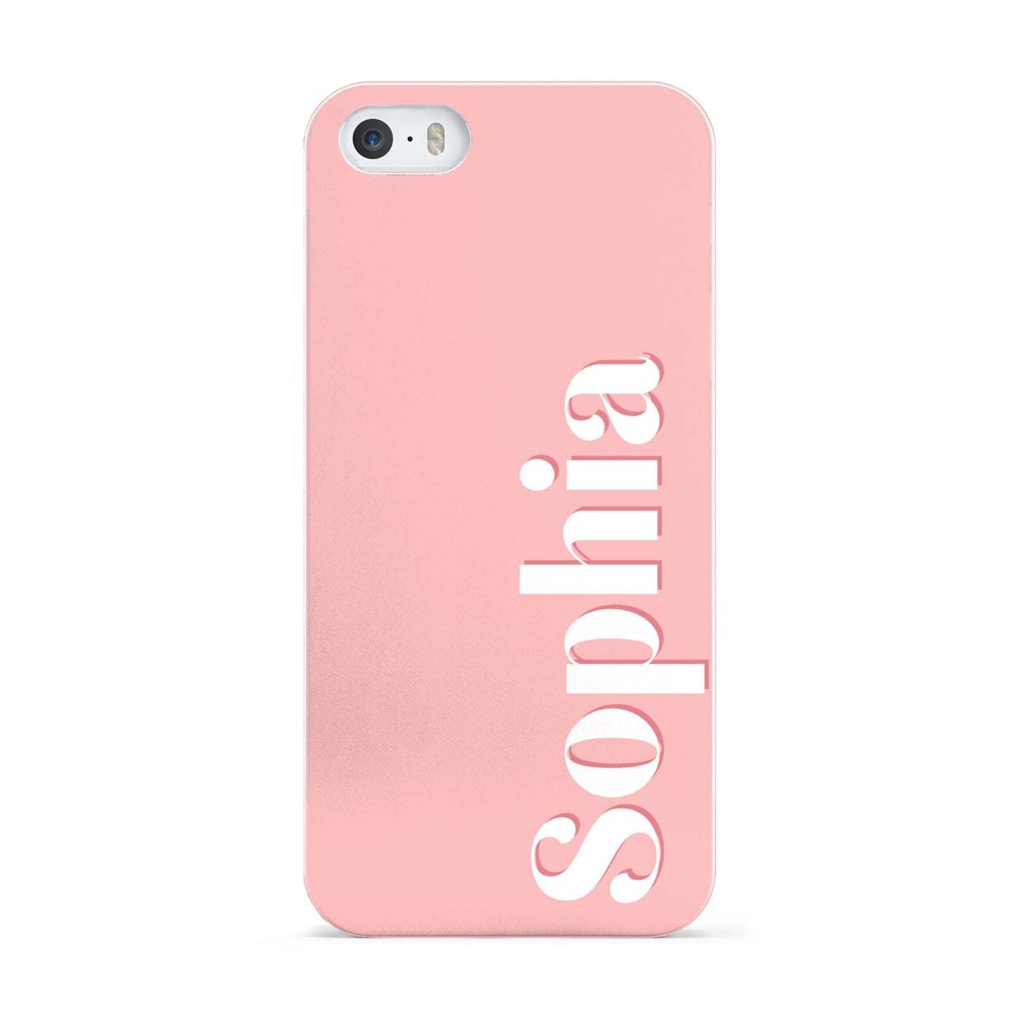 Personalised Pink Text Apple iPhone 5 Case