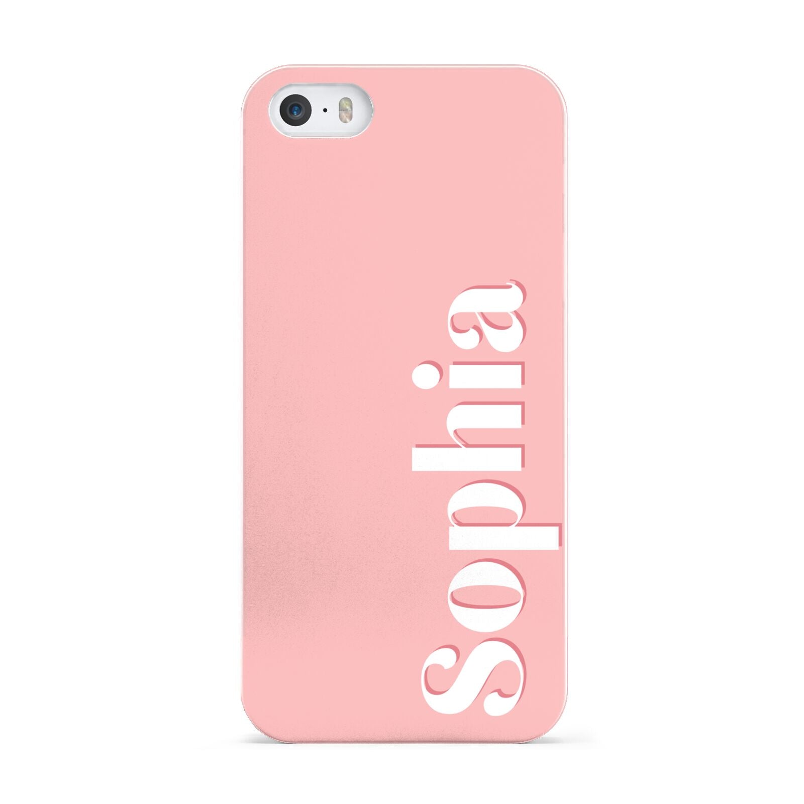 Personalised Pink Text Apple iPhone 5 Case