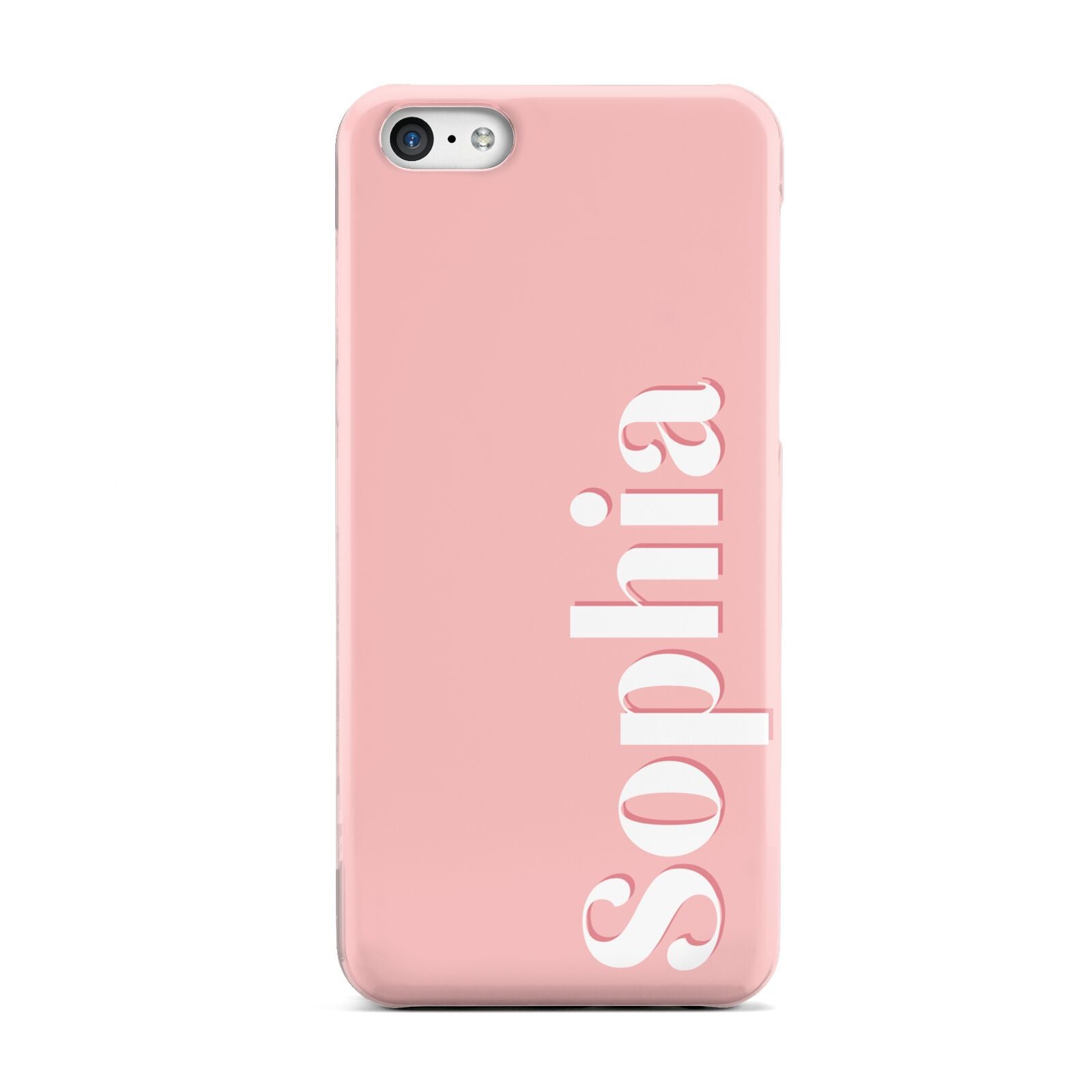 Personalised Pink Text Apple iPhone 5c Case